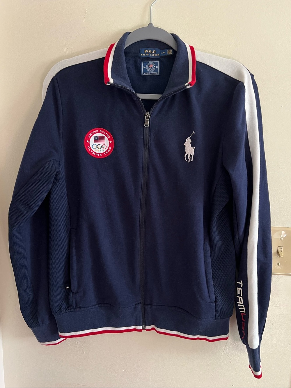 Polo by Ralph Lauren Woman’s Navy Team USA Olympic Jacket Women’s Size L 2016